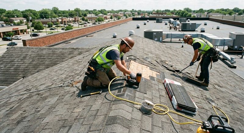 Our team working on Roofing Service projects in Warren County, OH