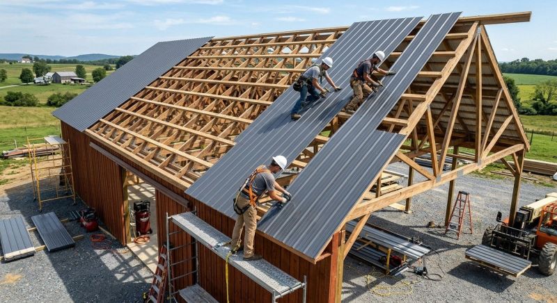 Barn Roof Construction in Warren County, OH