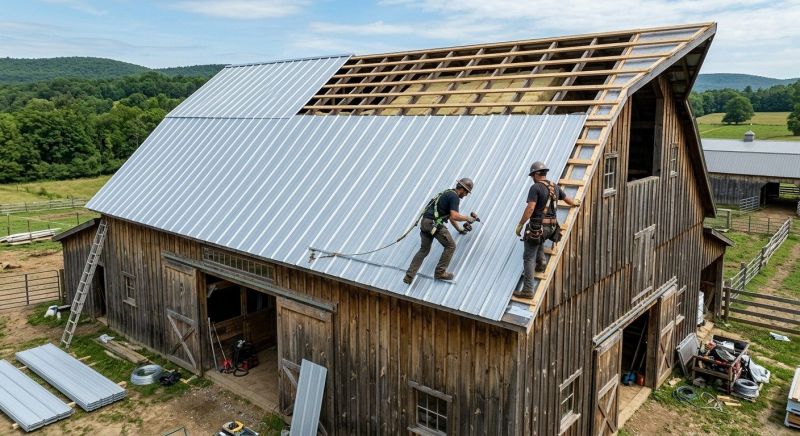 Barn Roof Installation in Warren County, OH