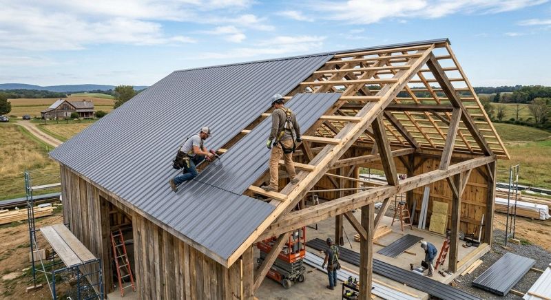 Barn Roof Installation in Warren County, OH