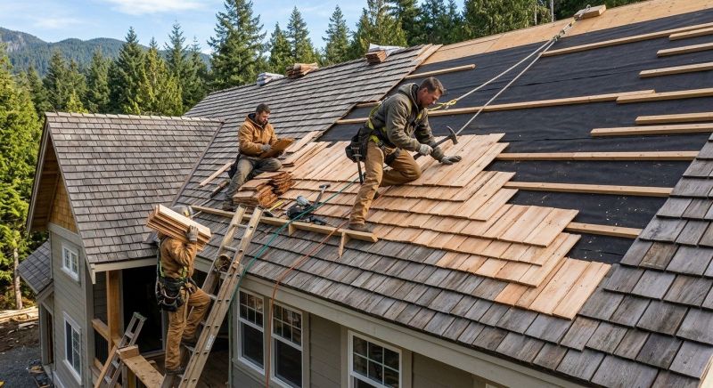 Cedar Roof Installation in Amelia, OH