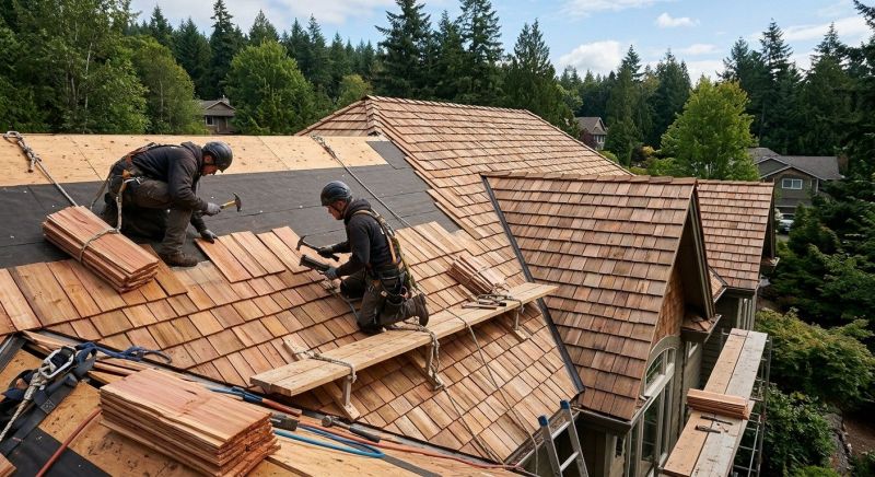 Cedar Roof Installation in Morrow, OH