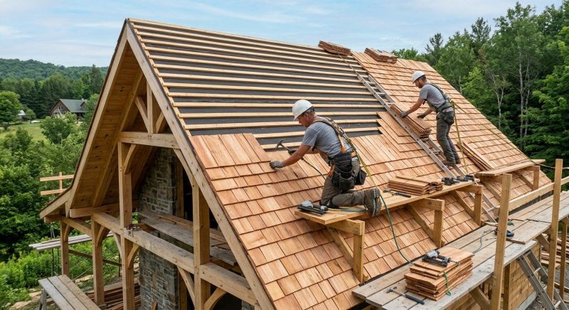 Cedar Roof Installation in Morrow, OH