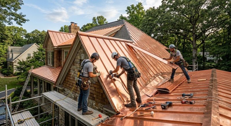Copper Roof Installation in Warren County, OH