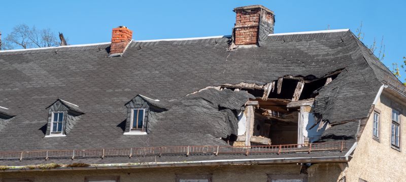 Damaged Roof Replacement in Amelia, OH