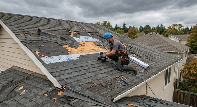 Damaged Roof Replacement in Batavia, OH