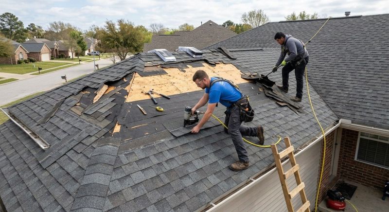 Damaged Roof Replacement in Warren County, OH