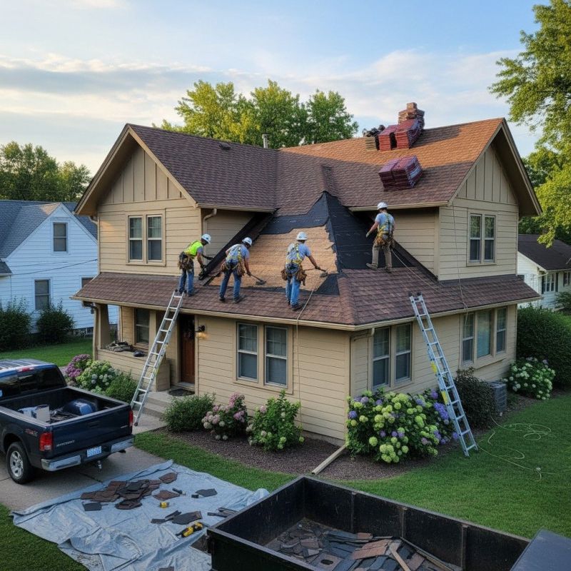 Damaged Roof Replacement in Morrow, OH