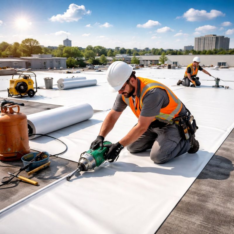 Epdm Roof Installation in Williamsburg, OH