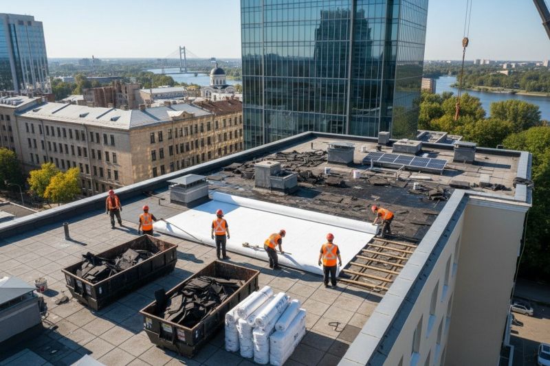 Flat Roof Replacement in Warren County, OH