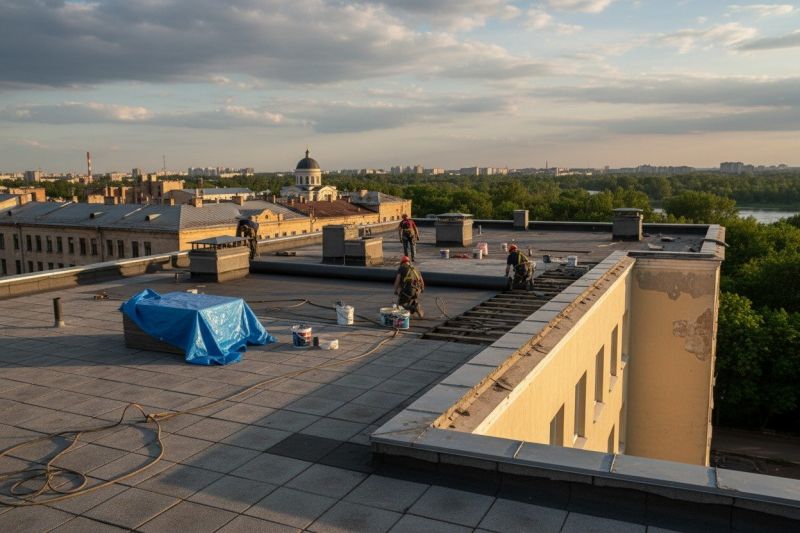 Flat Roof Replacement in Williamsburg, OH
