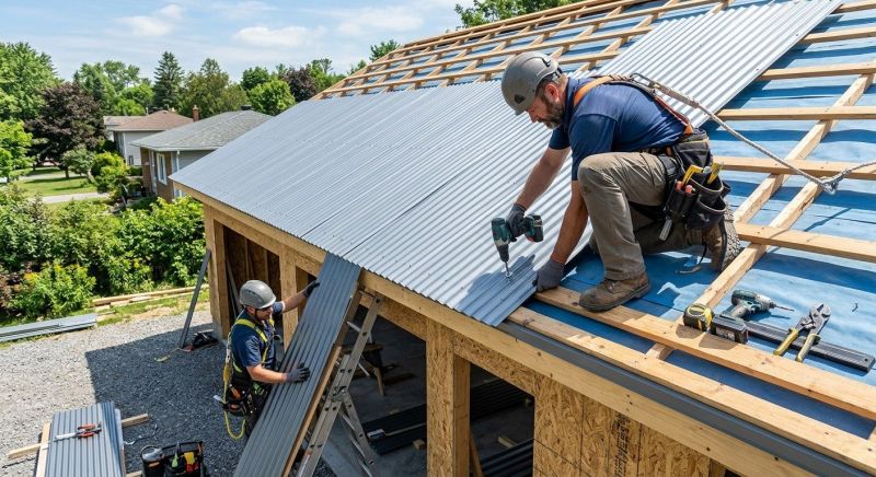 Sheet Roofing Installation in Goshen, OH