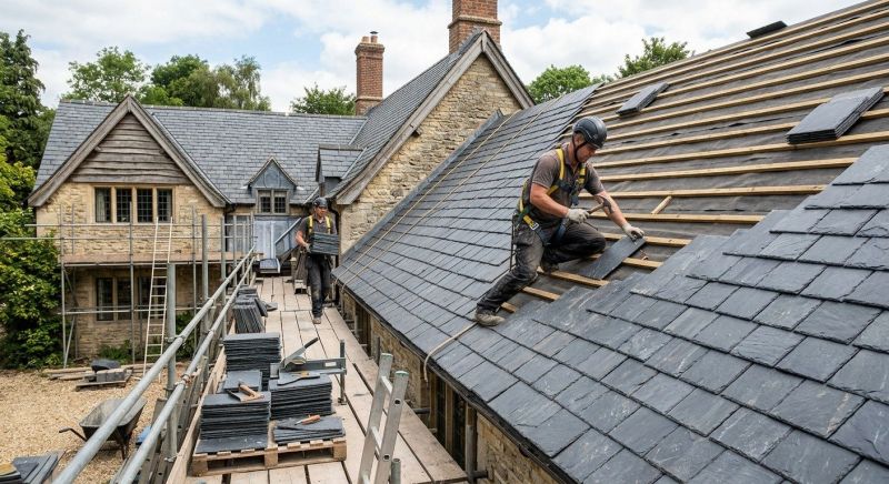 Slate Roof Construction in Warren County, OH