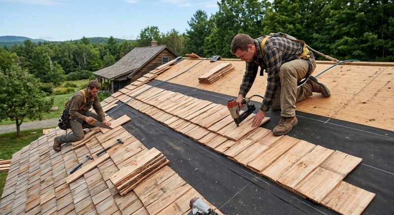 Wood Roofing Installation in Franklin, OH
