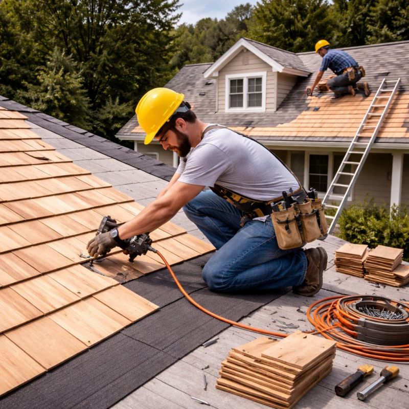 Wood Roofing Installation in Williamsburg, OH
