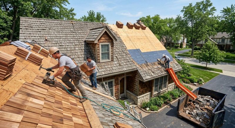 Wood Shake Roof Replacement in Butler County, OH