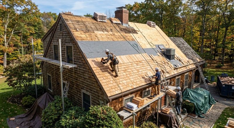 Wood Shingle Roof Replacement in Warren County, OH